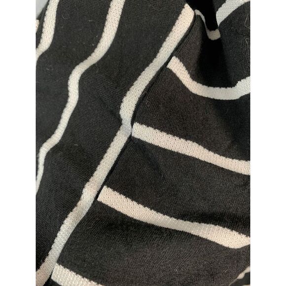 Chico's Women's Striped 3/4 Dolman Sleeve Round Neck Pullover T-Shirt 8/10 P - Picture 3 of 12